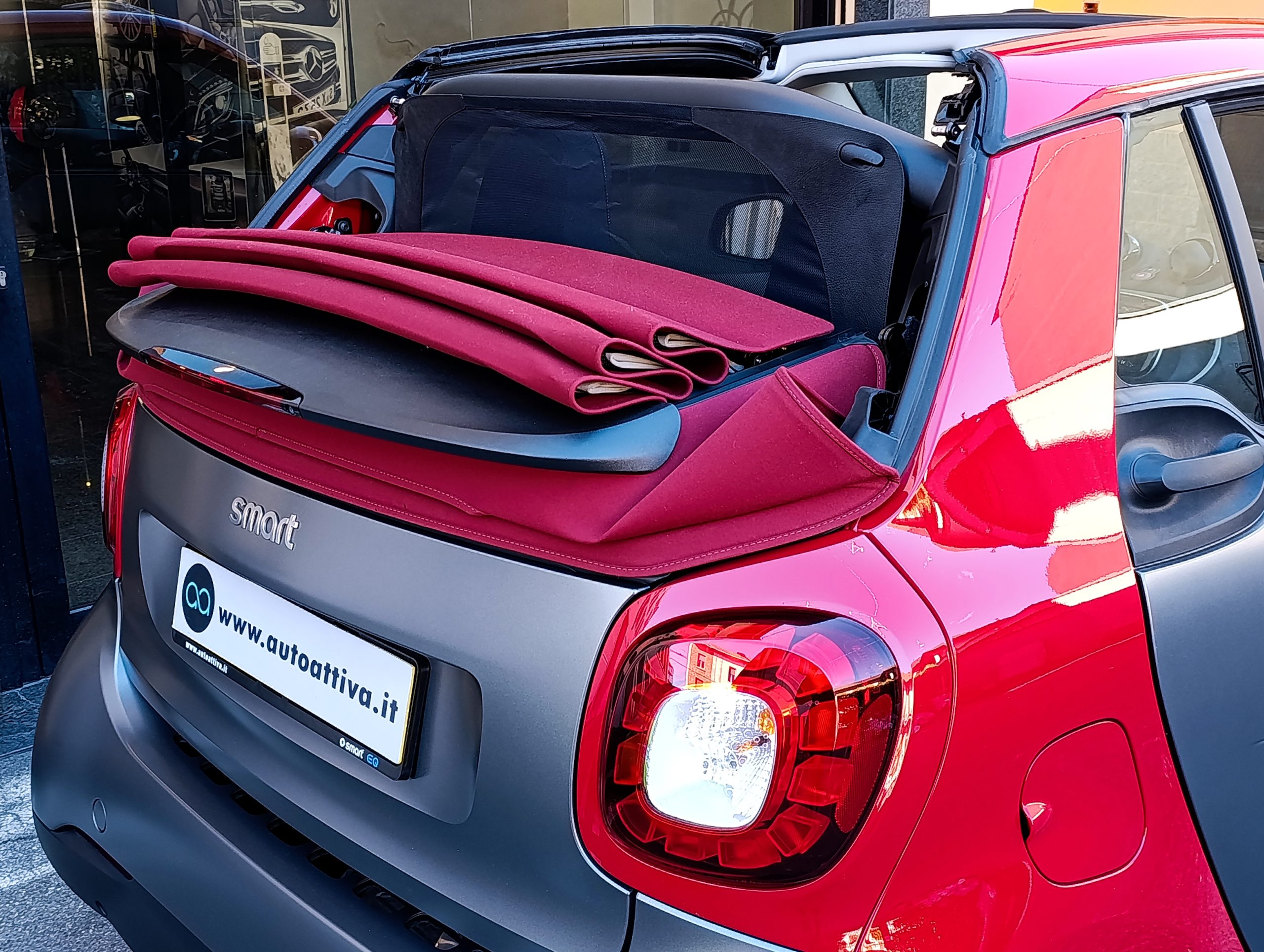 Smart Fortwo 1.0 71cv Passion Cabrio Capote Rossa - immagine 3