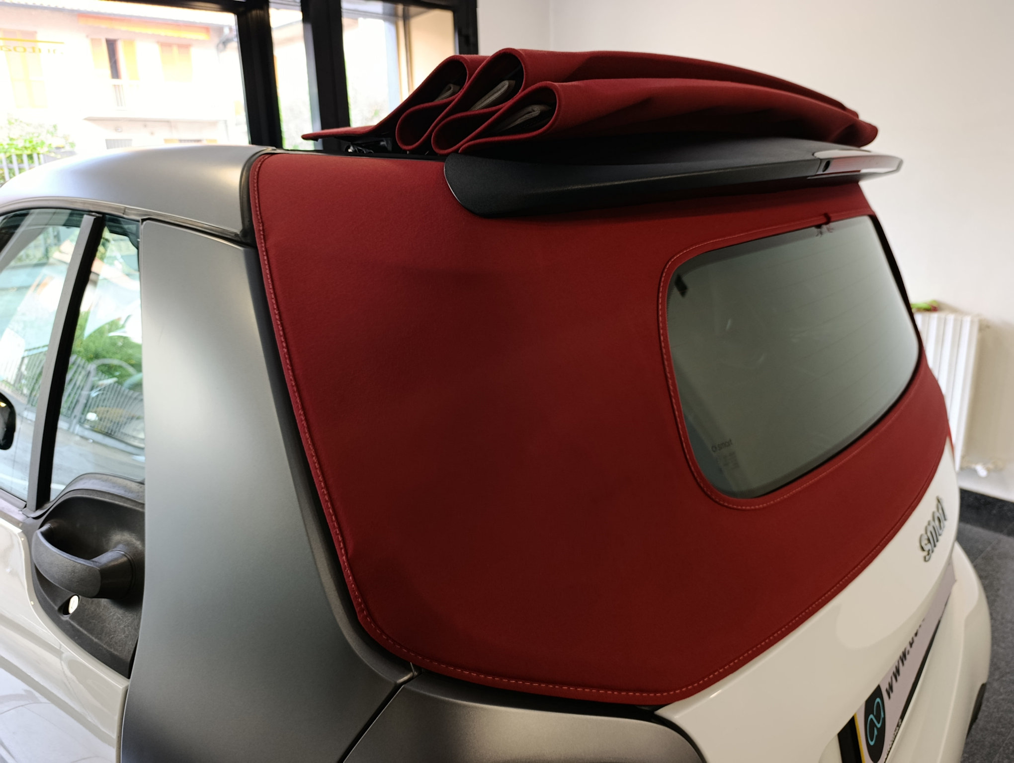 Smart Fortwo 1.0 71cv Perfect Cabrio Capote Rossa - immagine 18